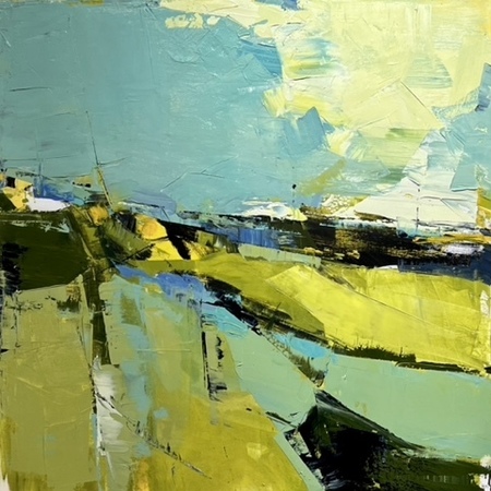 Cathryn Miles - Greener Pastures - Oil on Canvas - 36x36