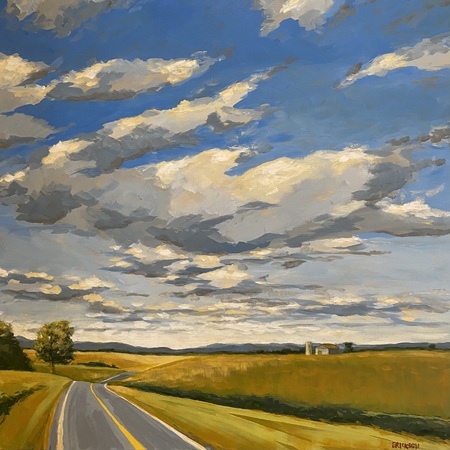 John Erickson - Carolina Skies #4 - Acrylic on Canvas - 236x36